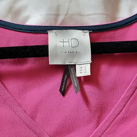 Anthropologie HD In Paris Pink Dress 10 - Picture 7 of 13